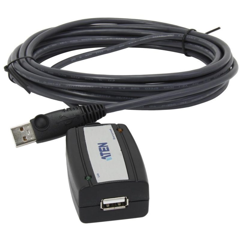 Удължителен кабел ATEN UE250, USB-A мъжко - USB-A женско , 5 м, USB 2.0, Черен