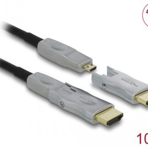 Кабел Delock Active Optical Cable, HDMI мъжко - HDMI мъжко, 4K 60 Hz, 10 m