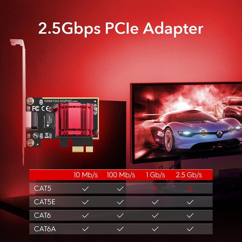 Мрежова карта Cudy PE25, PCIe, 10 Mbps/ 100 Mbps/ 1 Gbps/ 2.5 Gbps - Image 4