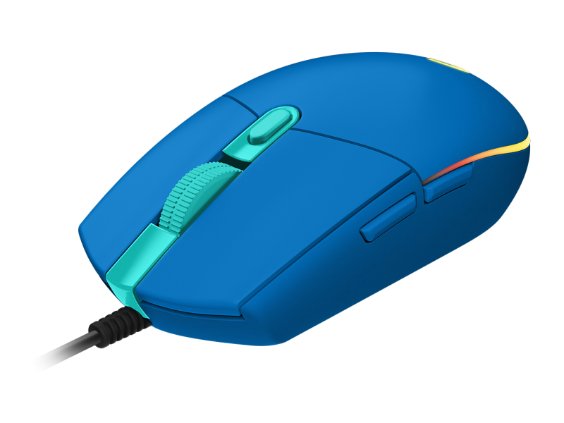Геймърска мишка Logitech G102 LightSync, RGB, Оптична, Жична, USB, Син - Image 2