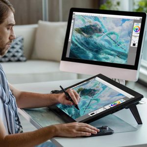 Графичен дисплей таблет HUION Kamvas Pro 24 GT2401, Черен - Image 3