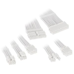 Комплект оплетени кабели Kolink Core, White - Image 2