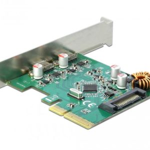 Карта Delock, PCI Express x4 към USB-C (USB 3.1 Gen 2) женско, 10 Gbps - Image 2
