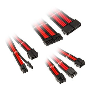 Комплект оплетени кабели Kolink Core, Black/Red - Image 2