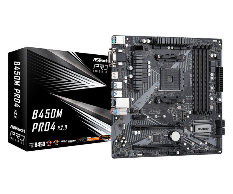 Дънна платка ASROCK B450M Pro4 R2.0 - Image 5