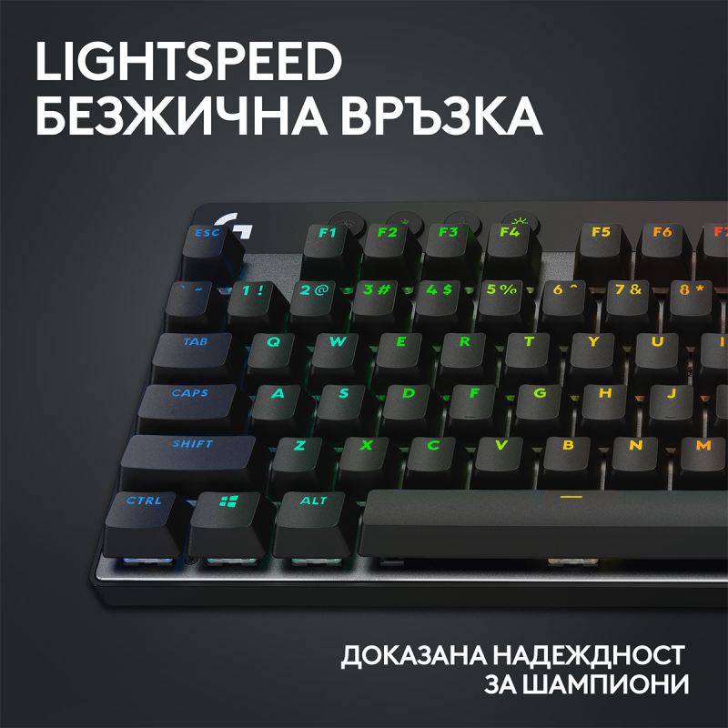 Геймърска механична клавиатура Logitech G Pro X TKL Lightspeed Tactile Switch - Image 4