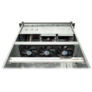 Кутия за сървър InterTech 4U-4129L - Mini ITX, mATX, μATX, ATX, SSI EEB, Чернa - Image 3