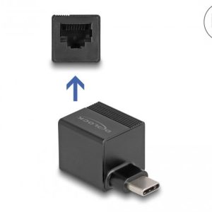 Адаптер DeLock 66462, Type-C - Gigabit LAN, mini - Image 2