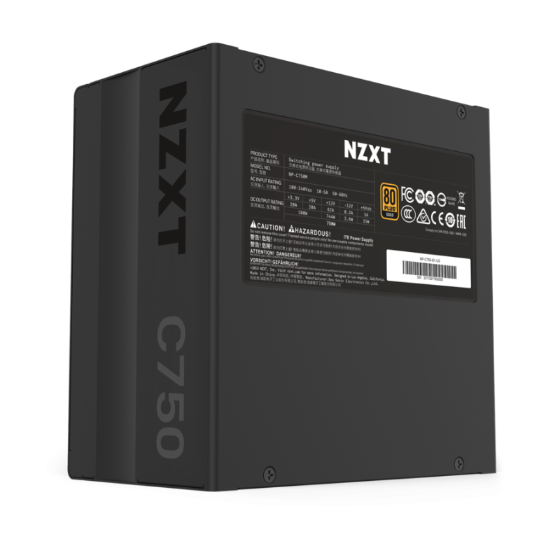 Захранващ блок NZXT C750, 750W 80+ Gold - Image 6