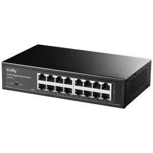 Суич Cudy GS1016, 16 портов, 10/100/1000, Auto-MDI/MDIX, за 19" шкаф - Image 2
