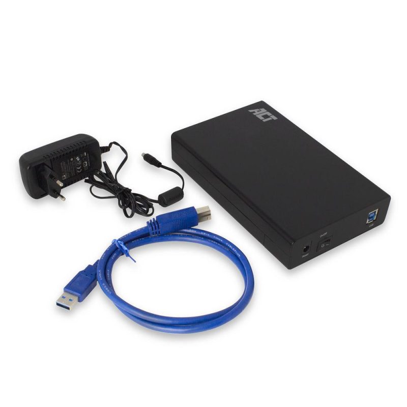 Чекмедже за твърд диск ACT AC1405, 3.5", SATA, USB 3.1 Gen1 (USB 3.0), Черен - Image 6