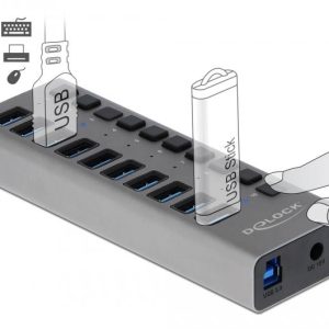 USB хъб 10 порта, DELOCK-63670 - Image 3