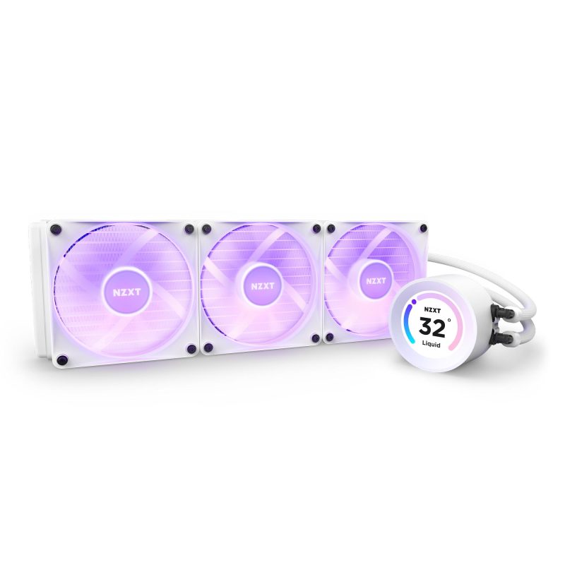 Охладител за процесор NZXT Kraken Elite 360 RGB White, LCD Display - Image 6