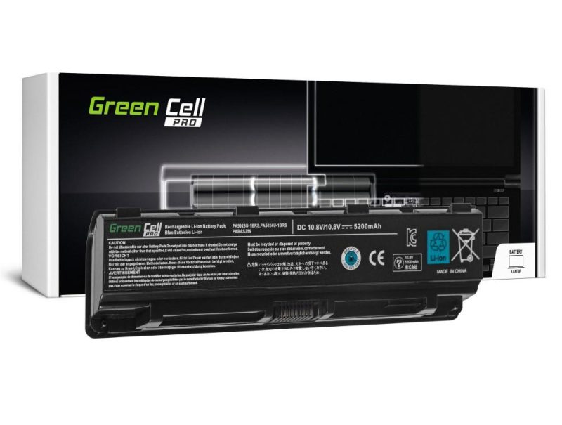 Батерия  за лаптоп GREEN CELL, Toshiba Satellite C850 L850 C855 L855 PA5024U, 10.8V, 5200mAh - Image 2