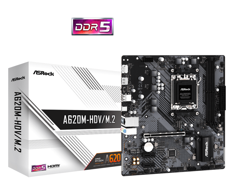 Дънна платка ASROCK A620M-HDV M.2, Socket AM5, mATX - Image 5