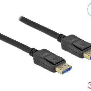Кабел Delock DisplayPort 2.0 мъжко - DisplayPort 2.0 мъжко, 3.0м, 54 Gb/s, Черен - Image 2