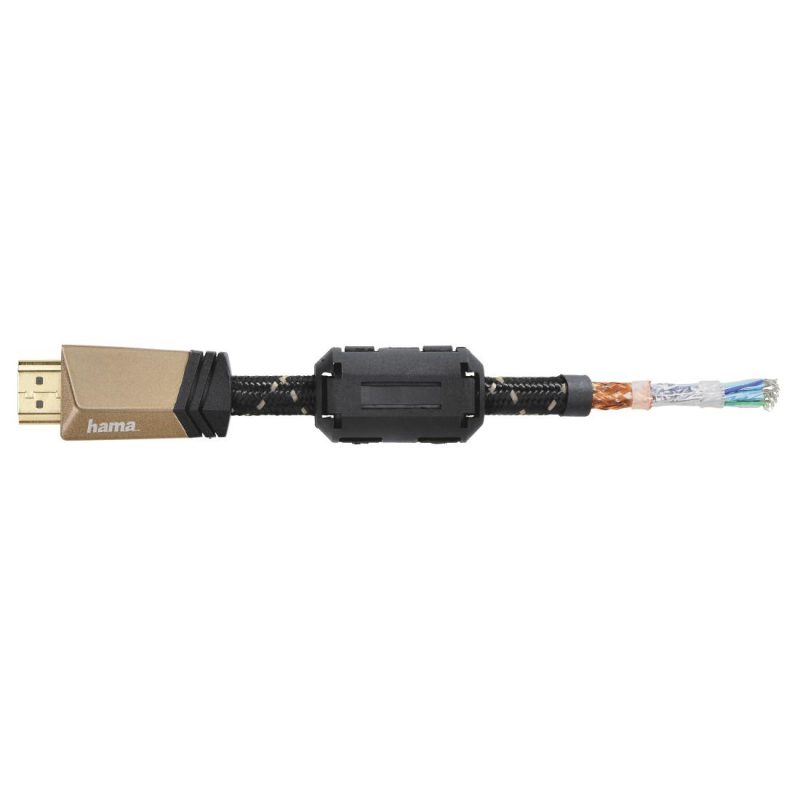 Кабел HAMA Premium, HDMI мъжко - HDMI мъжко, 1.5 м, Ферит, Позлатени конектори - Image 3