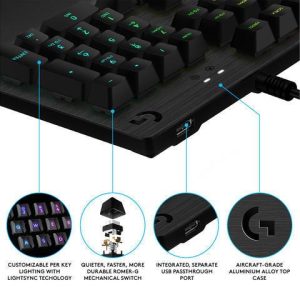 Геймърска механична клавиатура Logitech G512 GX Brown Tactile суичове - Image 5