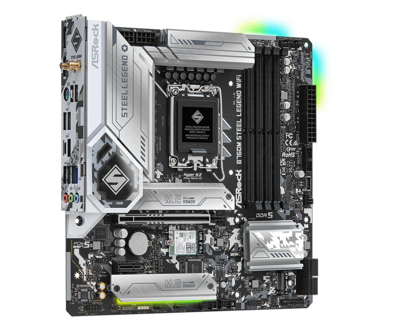 Дънна платка ASRock B760M Steel Legend WIFI DDR5 - Image 2