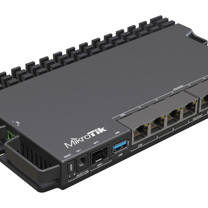 Рутер MikroTik RB5009UPr+S+IN, CPU 1.4GHz, 1GB, 7x10/100/1000, 1xSFP, USB 3.0
