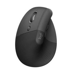 Безжична Мишка Logitech Lift Left Vertical, Ергономична, Графит