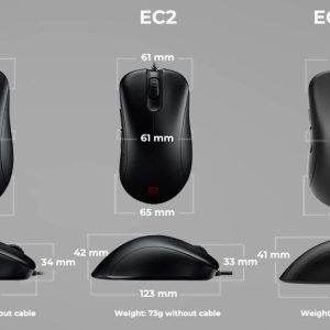 Геймърска мишка ZOWIE EC2-C, Черен - Image 6