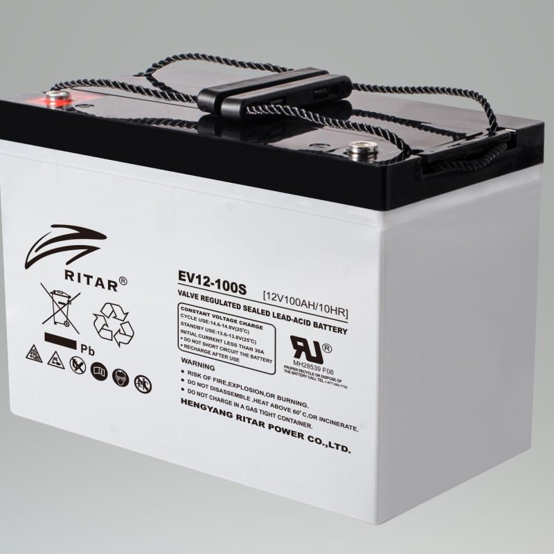 Оловна батерия RITAR (EV12-100S), 12V, 100Ah 306/ 168/ 211 mm, За електрически колички