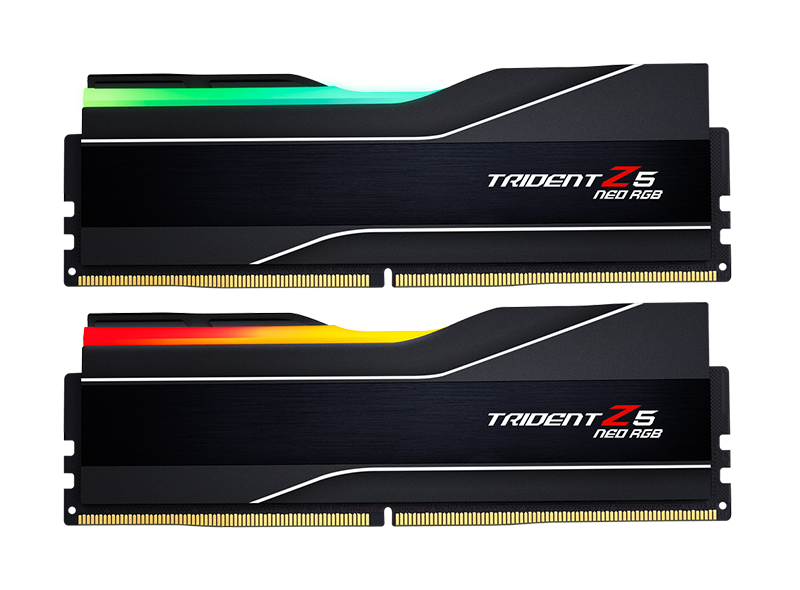 Памет G.SKILL Trident Z5 Neo RGB Black 64GB(2x32GB) DDR5 6000MHz F5-6000J3040G32GX2-TZ5NR