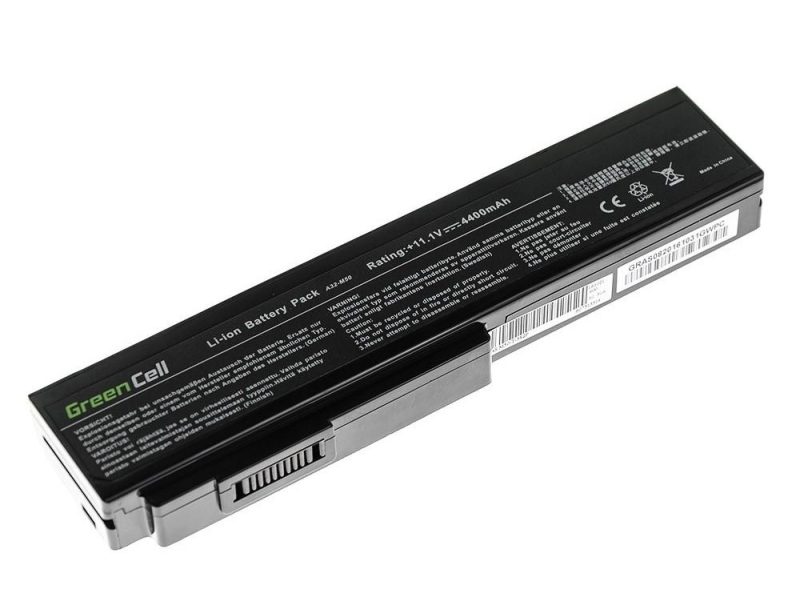 Батерия  за лаптоп GREEN CELL, Asus G50 G51 G60 M50 M50V N53 N53SV N61 N61VG N61JV, 10.8V, 4400mAh - Image 2