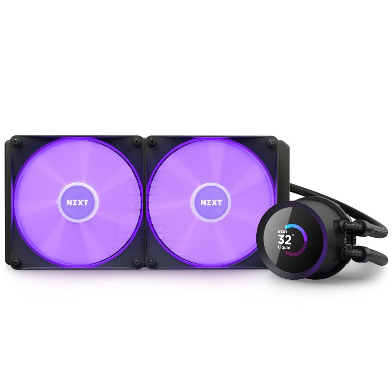 Охладител за процесор NZXT Kraken 280 RGB Black, LCD Display - Image 7
