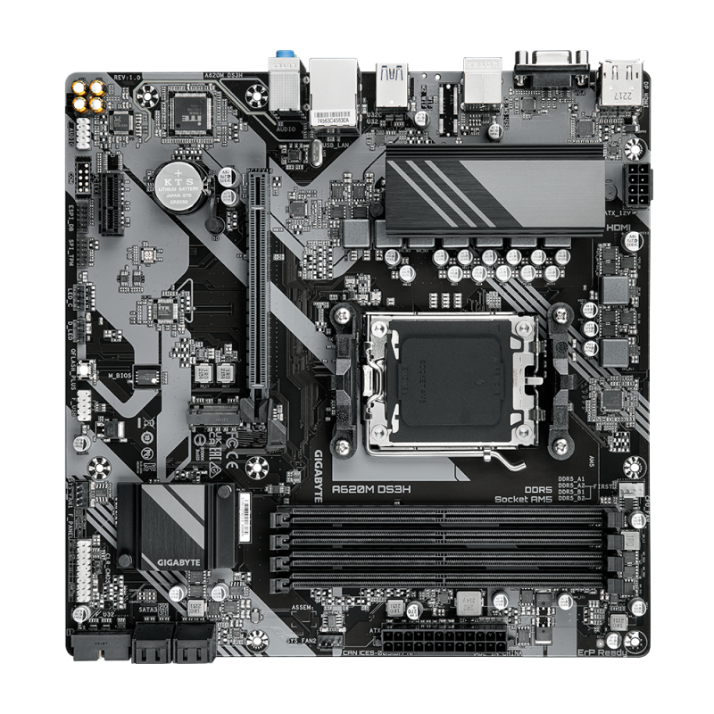 Дънна платка GIGABYTE A620M DS3H socket AM5 - Image 3
