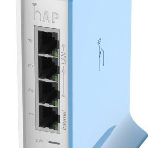 Безжичен Access Point MikroTik hAP lite RB941-2nD-TC, 32MB RAM, 4xLAN, built-in 2.4Ghz 802.11b/g/n, tower case