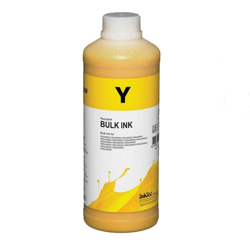 Бутилка с мастило INKTEC за Canon PGI-1200/1300/1400/1500/2500, MB2020/5020/5070/iB4020, 1L, Жълт