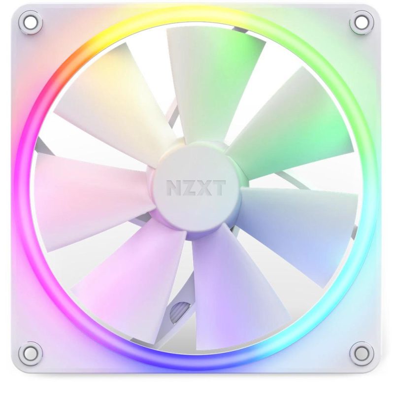 Вентилатор NZXT F140 RGB Бял - Image 2