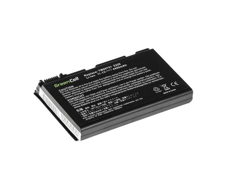 Батерия  за лаптоп GREEN CELL, Acer TravelMate 5220 5520 5720 7520 7720 Extensa 5100 5220 5620 5630, 11.1V, 4400mAh - Image 2