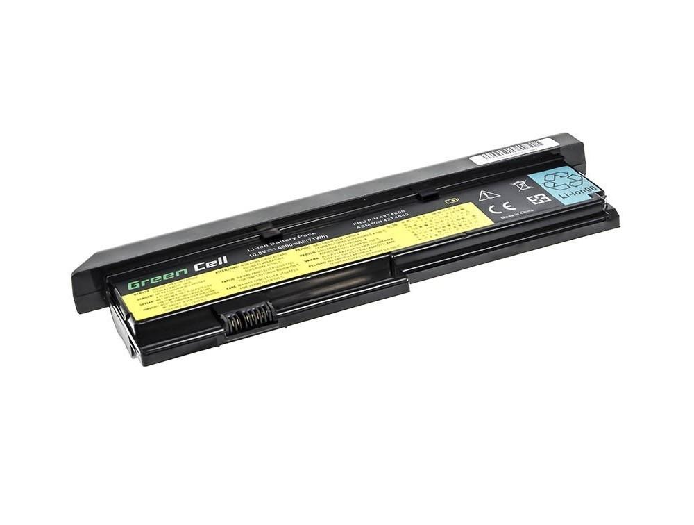 Батерия за лаптоп GREEN CELL, IBM Lenovo ThinkPad X200 X201 X201i 42T4534, 10.8V, 6600mAh - Image 2