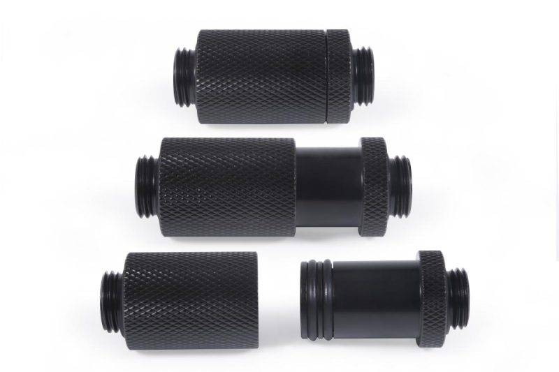 D-Plug Alphacool ES, 31.5mm, G1/4 AG auf G1/4 AG, Черен мат - Image 3