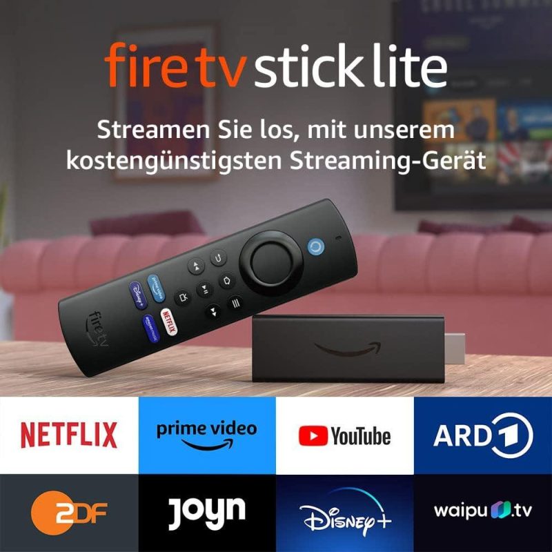 Мултимедиен плеър Amazon Fire TV Stick Lite, Alexa Voice Remote, Черен - Image 3
