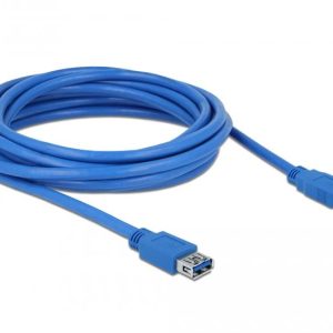 Удължителен кабел Delock USB-A мъжко - USB-А женско, 5 м, Екраниран, Син - Image 2