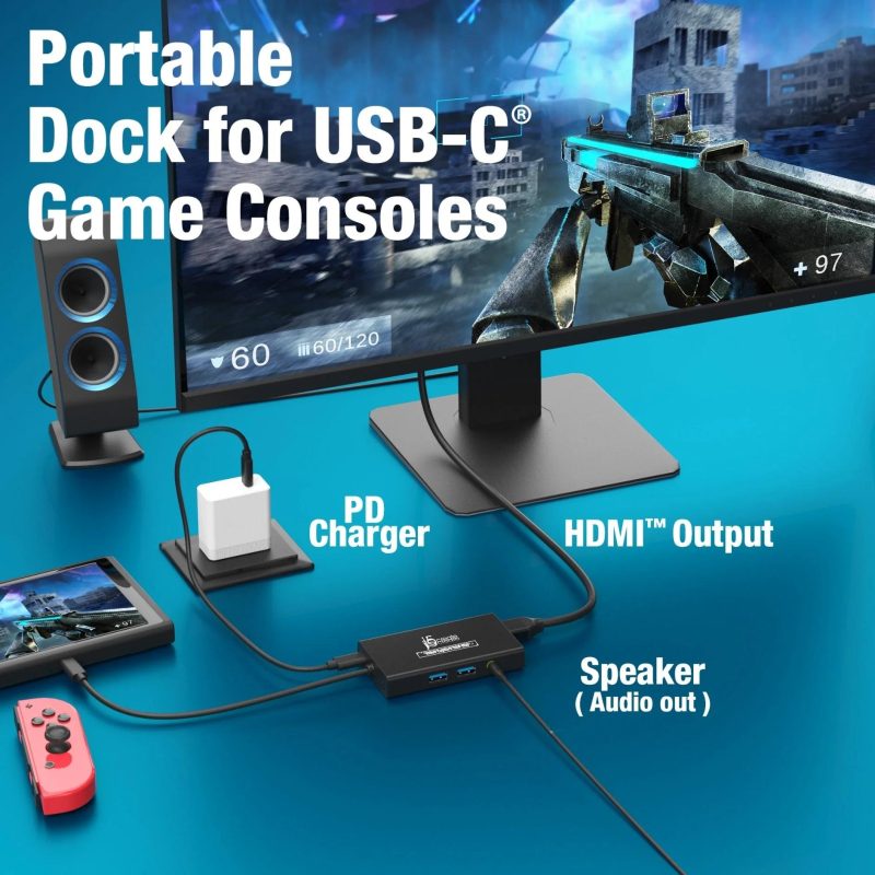 Кепчер j5create JVA01, HDMI - HDMI, USB-C хъб, Черен - Image 6