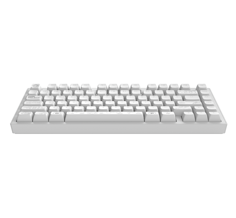Геймърскa безжична клавиатура Dark Project ALU81A Terra Nova White RGB - Image 2