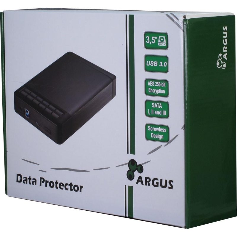 Чекмедже за твърд диск Inter-Tech Argus GD-35LK01 3.5" USB 3.0, 256-bit AES Encryption - Image 3