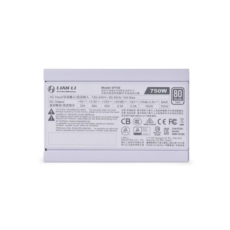 Захранващ блок Lian Li SP750 750W White 80+ Gold SFX - Image 9