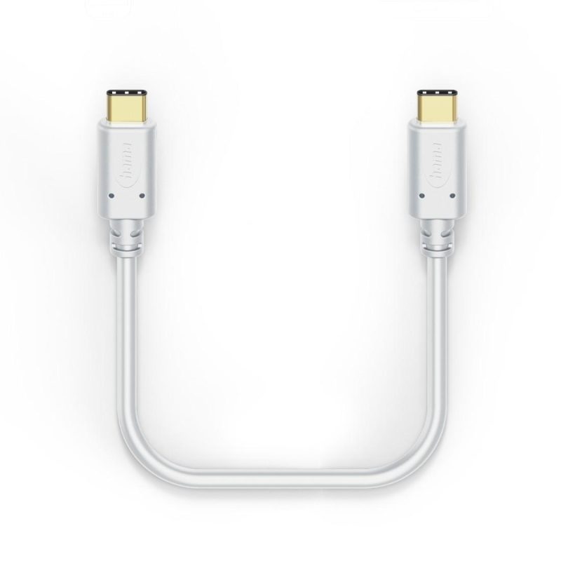 Кабел за зареждане, USB-C - USB-C,1.5м, позл.конектори - Image 3