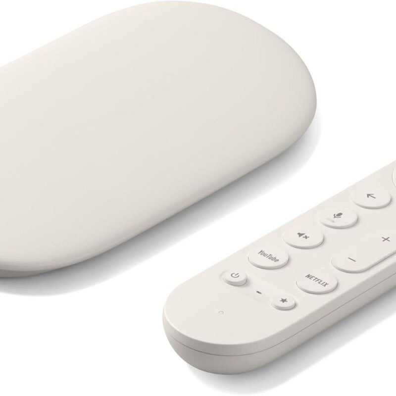 Мултимедиен плеър Google TV Streamer 4K, 32GB, с дистанционно
