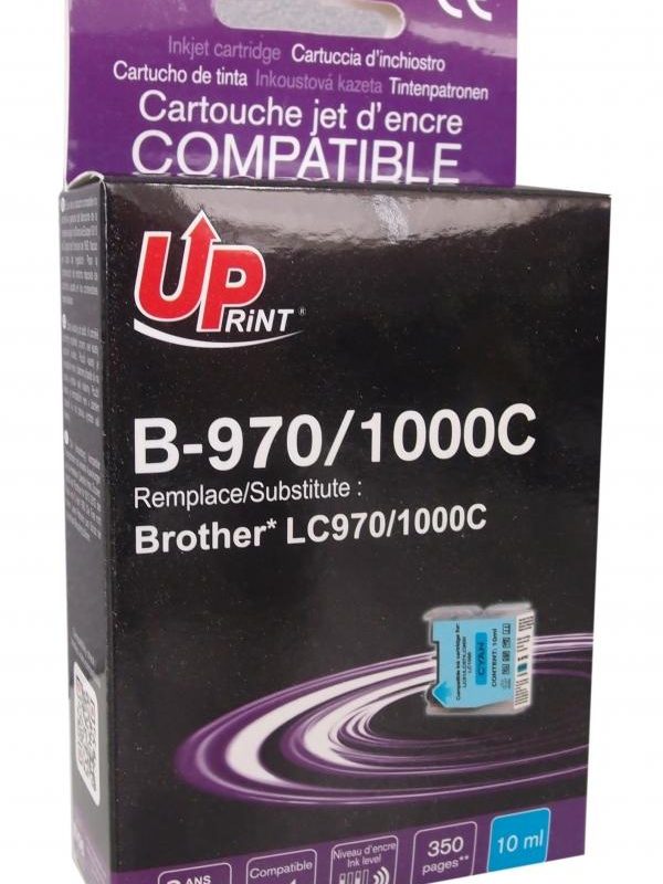 Мастилница UPRINT LC970.LC1000 BROTHER, Cyan