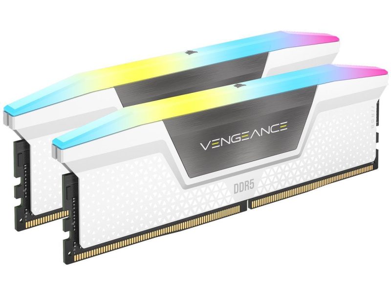 Памет Corsair Vengeance White RGB 32GB(2x16GB) DDR5 6000MHz CL36 CMH32GX5M2E6000C36W - Image 2