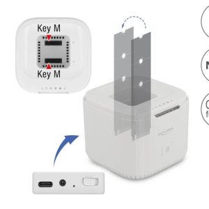 Станция Delock USB-C, За 2 x M.2 NVMe PCIe SSD, Клониране - Image 2