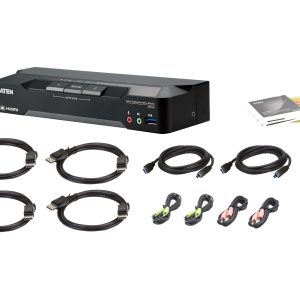 KVM превключвател, ATEN CM1942, 2-портов, USB, HDMI, DisplayPort, Mini-Matrix Boundless - Image 4