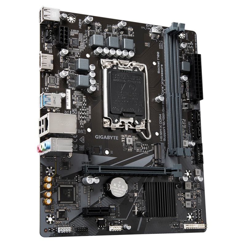 Дънна платка GIGABYTE H610M-K, socket 1700, Micro ATX - Image 2